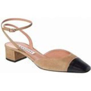 Aquazzura French Flirt Pump 35 Alpaca/Black size IT 39.5 US 8.5